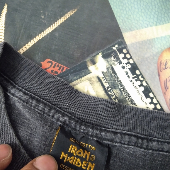 Vintage Nirvana Band Tee Iron Maiden Tag Single Stitch Medium/Large - Picture 3 of 5